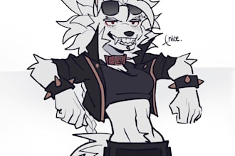 draw your fursona, antro character,furry art, nsfw