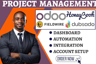 setup lime crm fieldwire project management honeybook dubsado odoo crm zapier va
