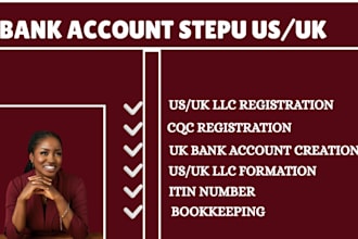 create UK and US bank account for llc, business formation, and debit card setup