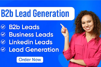 provide valid UK, USA b2b lead generation, linkedin leads email list building