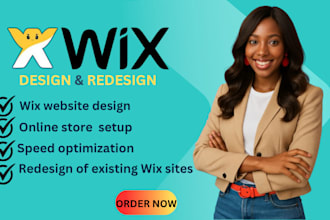 design fix or redesign your wix website with seo  ecommerce