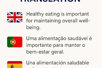 translate between portuguese, english, and spanish accurately