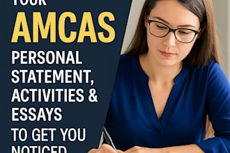 polish your amcas personal statement, activities  essays to get you noticed