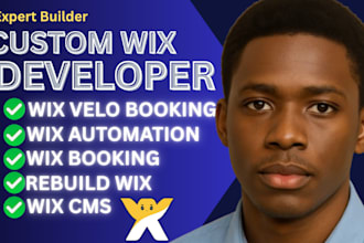 redesign rebuild automate wix booking website do wix velo booking website cms