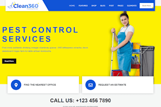 design pest control website pest website fumigation website cleaning website
