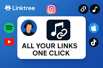 create a linktree for artist and songlink to link fans and social media audience