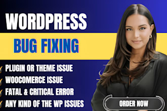 fix wordpress issues wordpress bug fix wordpress website fix wordpress error