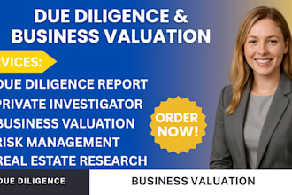 do financial due diligence and business valuation