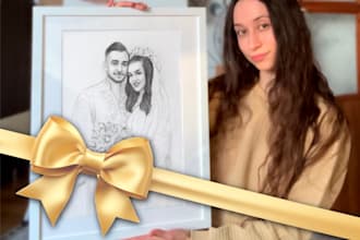 draw a realistic pencil portrait from your photo