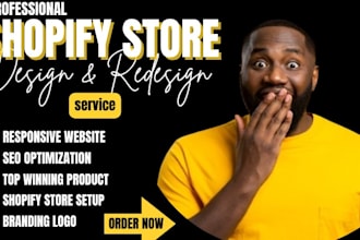 set up a 7 figure shopify store design redesign clone shopify website design
