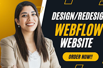 design modern webflow website for startups and saas companies webflow website