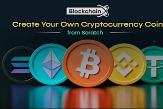 develop a custom cryptocurrency fork x11, scrypt, sha256, or kawpow