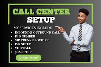setup your ivr 3cx voip did number sip trunk auto dailer