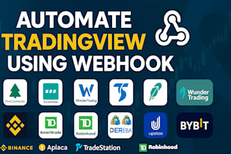 automate your tradingview pinescript to anywhere using webhook
