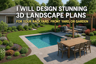 design 3d landscape plans for backyard front yard garden landscape architect