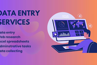 virtual assistant for data entry, data collection, web research and admin