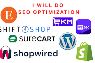 do for ekm surecart shopwired etsy wordpress shopify wed2c ebay seo optimization