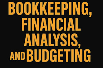 bookkeeping, financial analysis, and budgeting in excel