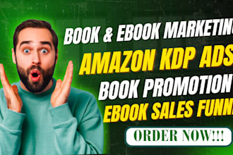 do amazon book promotion, ebook marketing, amazon kdp ads , and book publishing