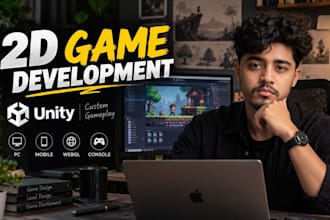 develop a custom 2d game in unity