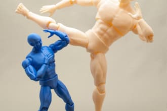 create 3d articulated figure, 3d character model, 3d sculpt and 3d cosplay armor