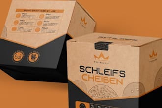 design premium product packaging, box, label, pouch and amazon package