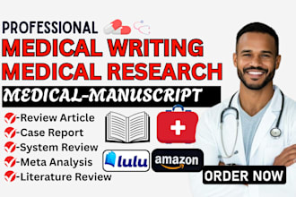 write medical manuscript, review article, systematic review, medical publication