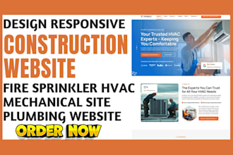 design construction website fire sprinkler hvac plumbing mechanical website