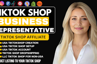 set up llc USA tiktok shop primary business representative approval tiktok shop
