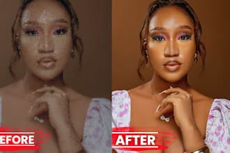 do photoshop editing, retouching, image resize, add or remove object background