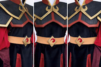 model your 3d wearable cosplay, cosplay armor, props design, eva foam cosplay,
