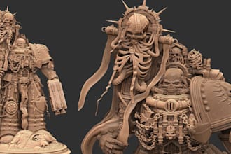 3d articulated model ,fidget 3d toy,3d mask model,3d miniature, warhammer40k