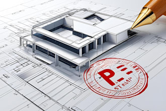 do architectural stamp, mep stamp, pe stamp, and seal for USA city permit