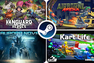 do steam capsule game banner game ui game poster game art logo steam graphics