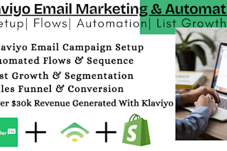 setup klaviyo email marketing campaign flows mailerlite automation sales funnel