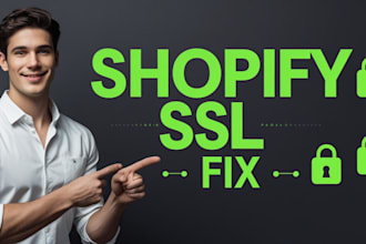 install SSL certificate, fix http error and secure your shopify store