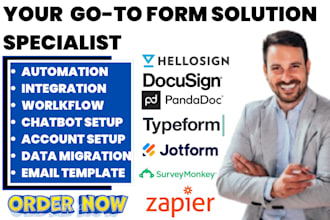 jotform docusign typeform hellosign pandadoc surveymonkey zapier integration