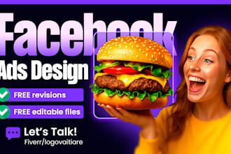 design creative facebook ads, social media advertising and instagram content