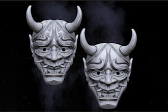 3d cosplay creation, printable 3d cosplay wearable armor, 3d props, 3d mask