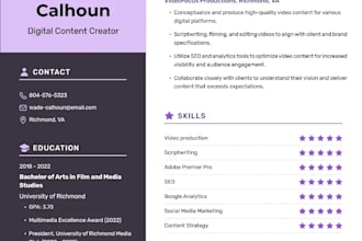 craft a clean, modern CV to boost your career
