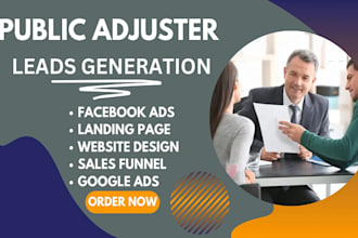 generate public adjuster leads insurance leads public adjuster landing page