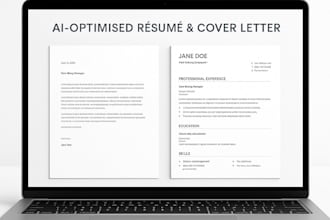 write a professional resume and cover letter using ai powered tools