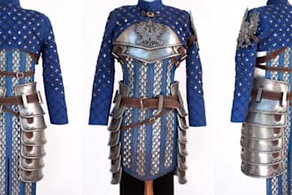 create custom 3d printed cosplay armor, mask, and props for any anime or game