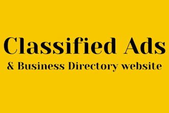 create classified ads and business listing directory website using wordpress