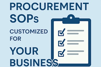 create procurement sops customized for your business