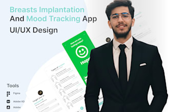 design modern mobile app UI UX for ios and android in figma