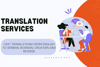 manually translate english, serbian, bosnian and croatian