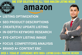 setup amazon product listing  ecommerce store management images video research
