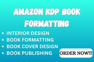 do amazon KDP book formatting and book publishing