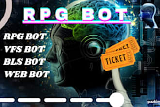 develop cheated bot, farm bot, game playing bot, rpg bot